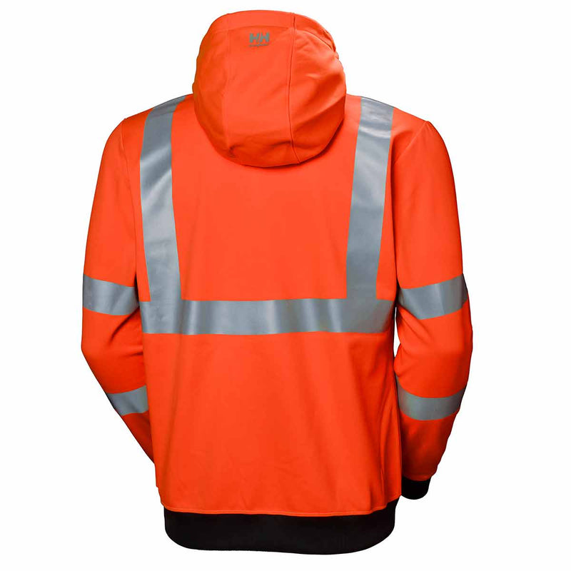   Helly-Hansen-ADDVIS-Hi-Vis-Zip-Hoodie-Orange-Rear