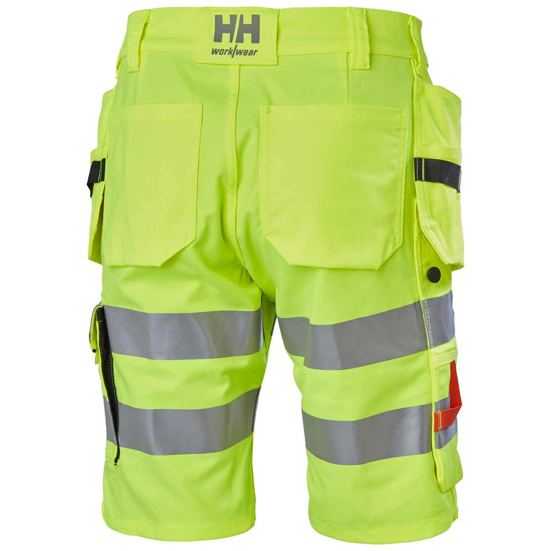    Helly-Hansen-Alna-2.0-Hi-Vis-Construction-Shorts-Yellow-rear