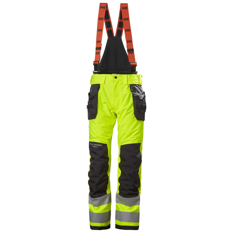     Helly-Hansen-Alna-2.0-Hi-Vis-Waterproof-Shell-Construction-Bib-Pant-Class-2-Yellow-Front