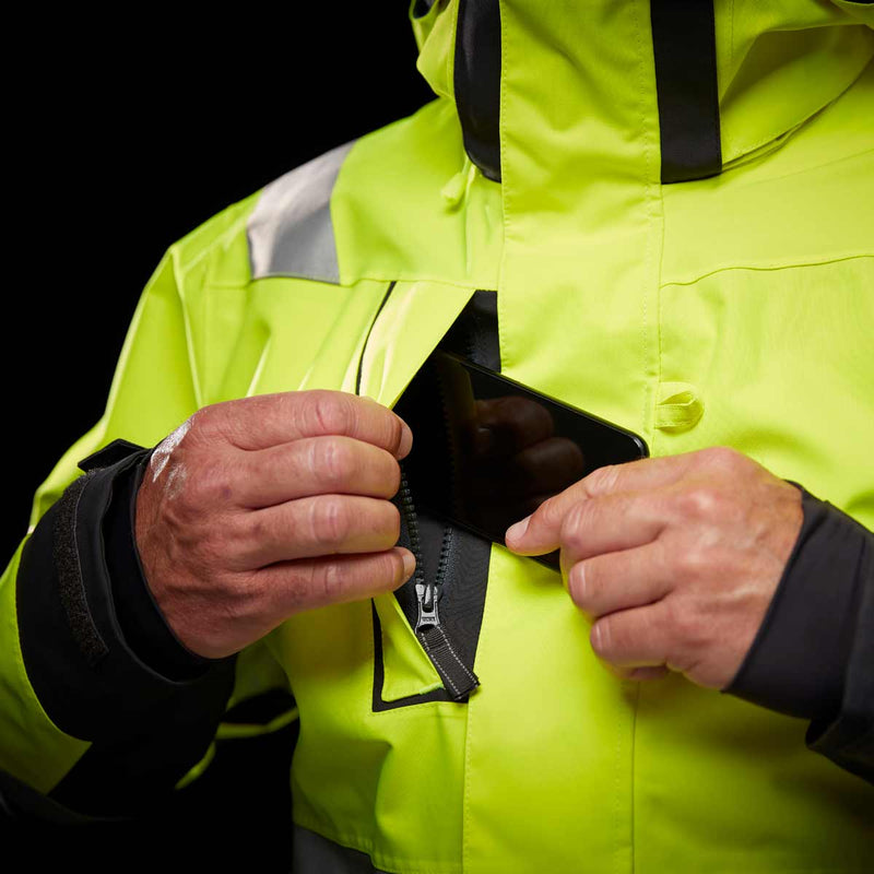       Helly-Hansen-Alna-2.0-Hi-Vis-Waterproof-Shell-Suit-Yellow-Detail