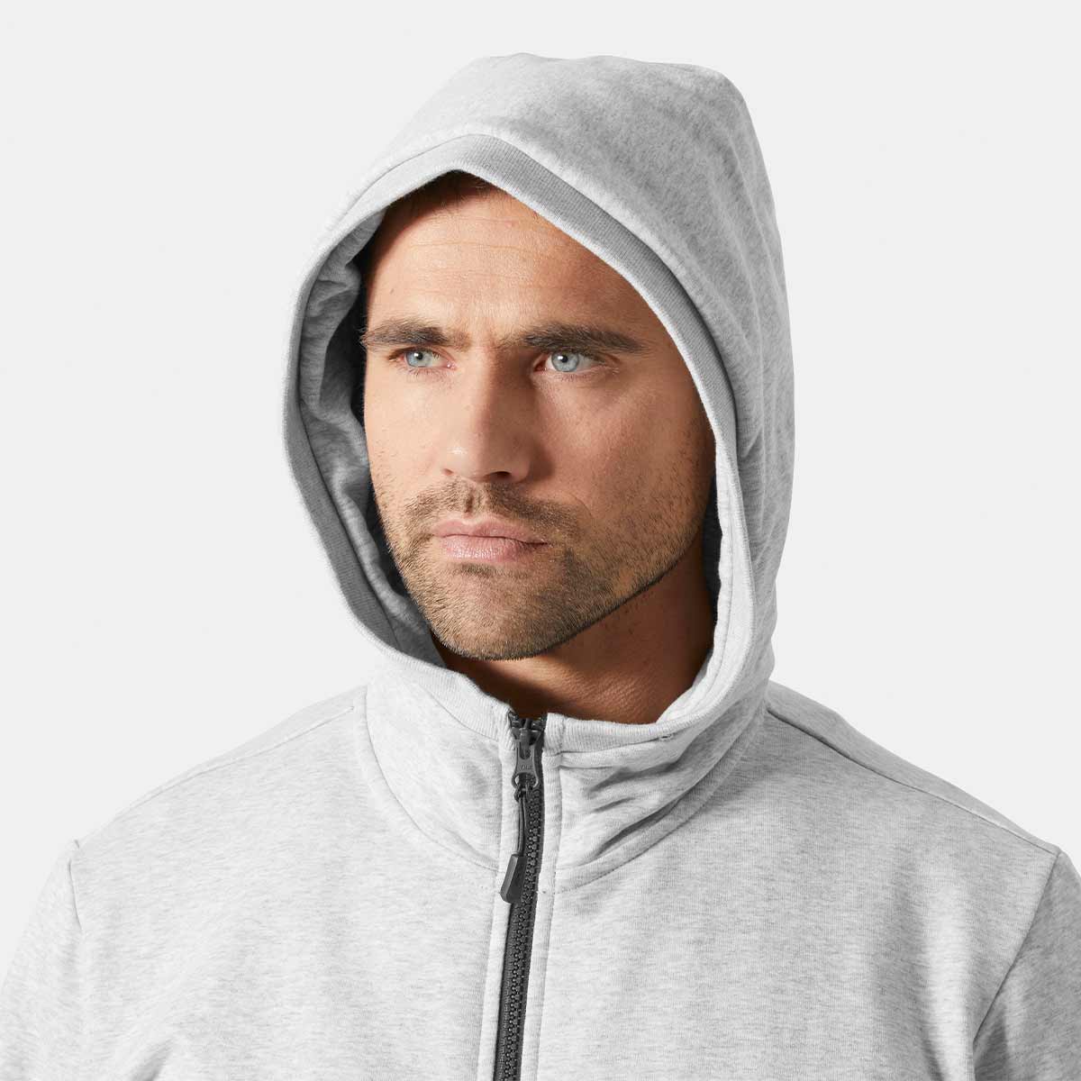 Helly Hansen Evo Zip Hoodie - Melange Grey - Hood