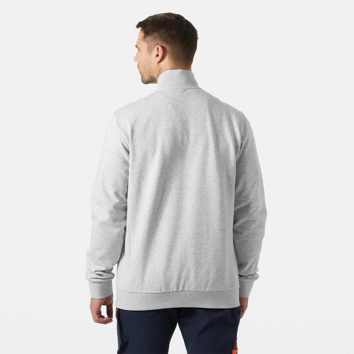 Helly Hansen Evo Zip Sweatshirt - Grey Melange - REar