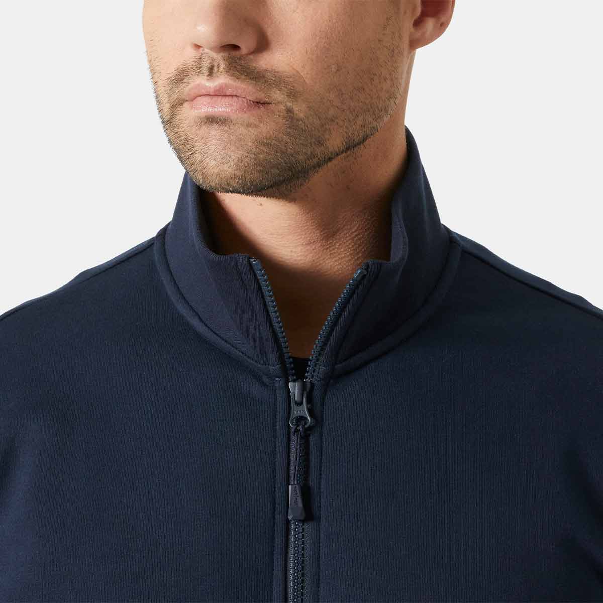 Helly Hansen Evo Zip Sweatshirt - Navy - Collar