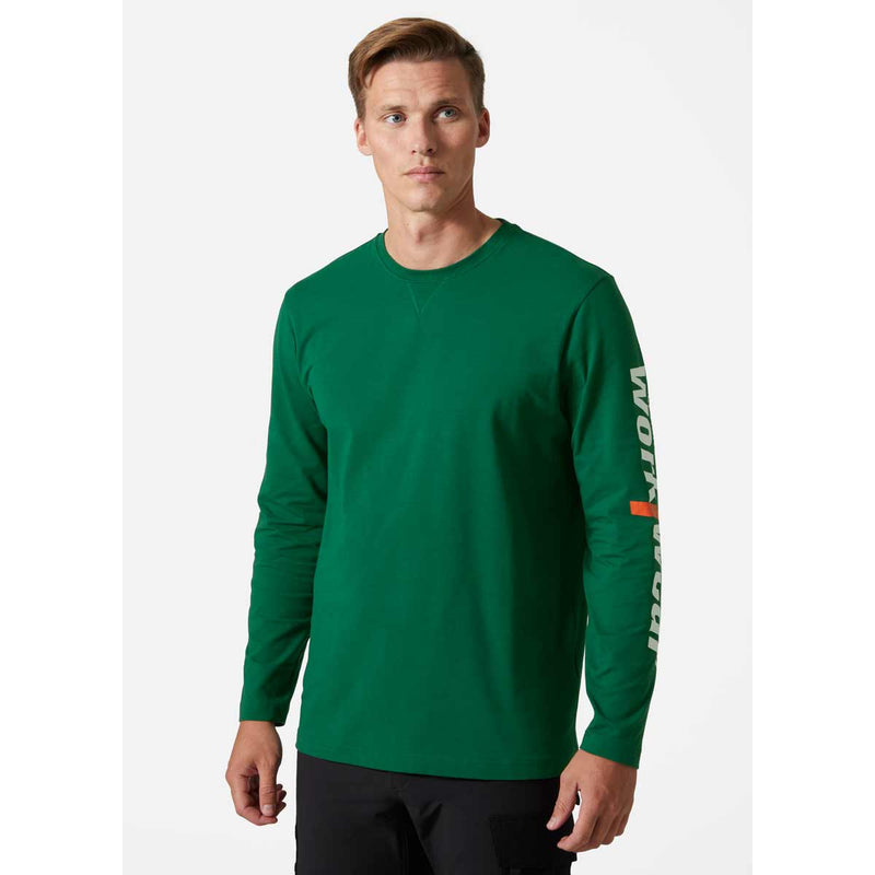    Helly-Hansen-Graphic-Long-Sleeve-Green-LIfestyle
