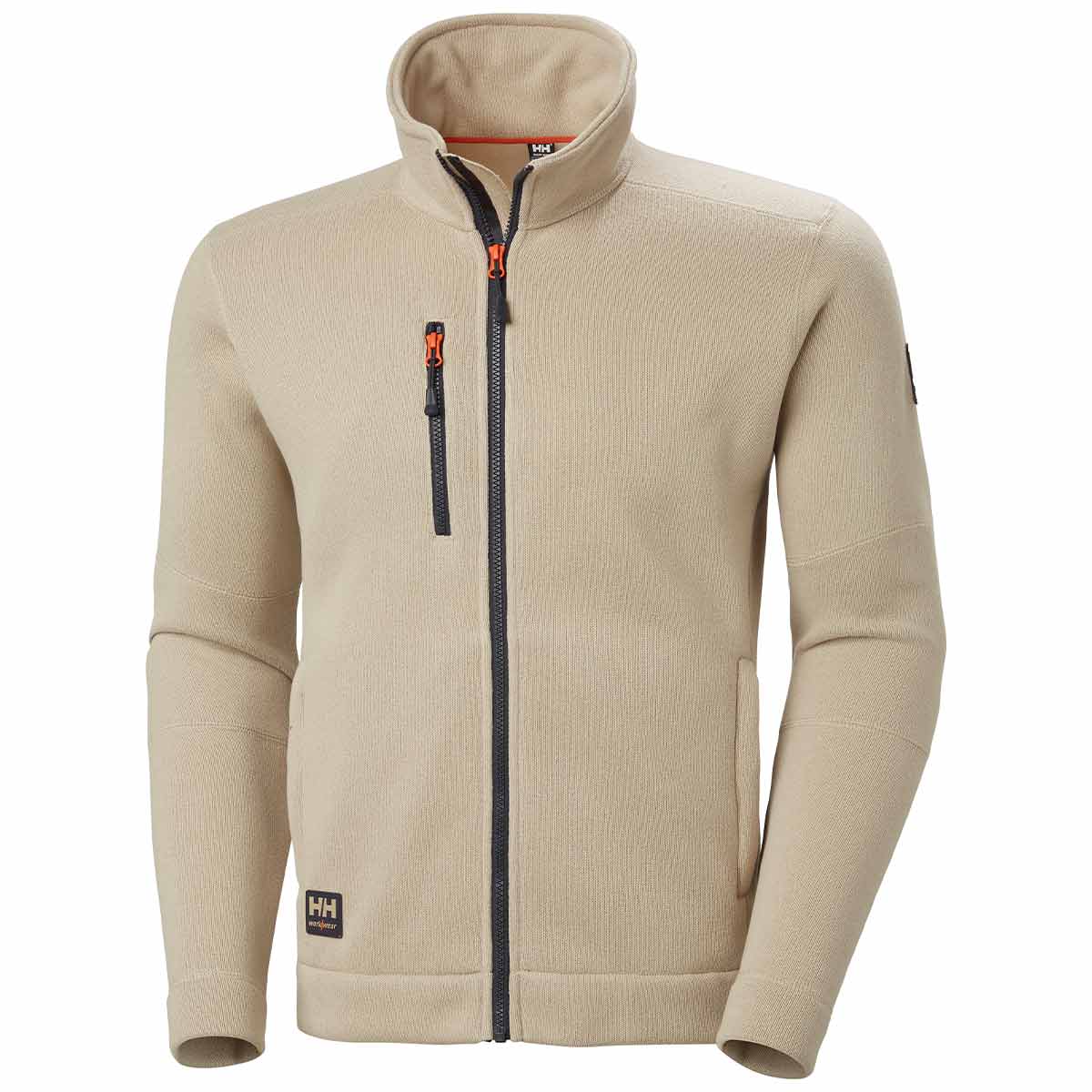Helly Hansen Kensington Knitted Fleece Jacket - Sand/Ebony