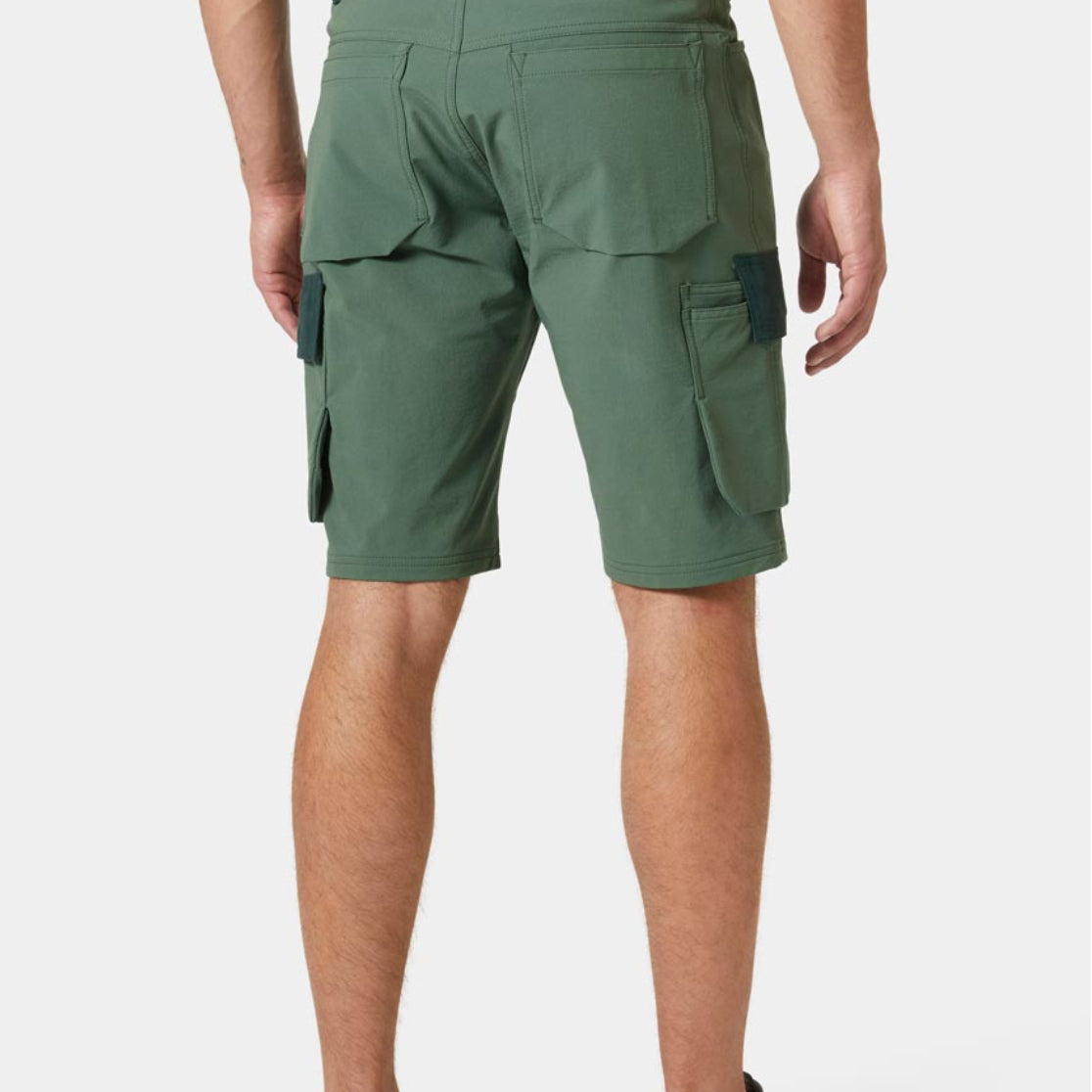 Helly Hansen Oxford 4X Cargo Shorts - Spruce on Model Rear