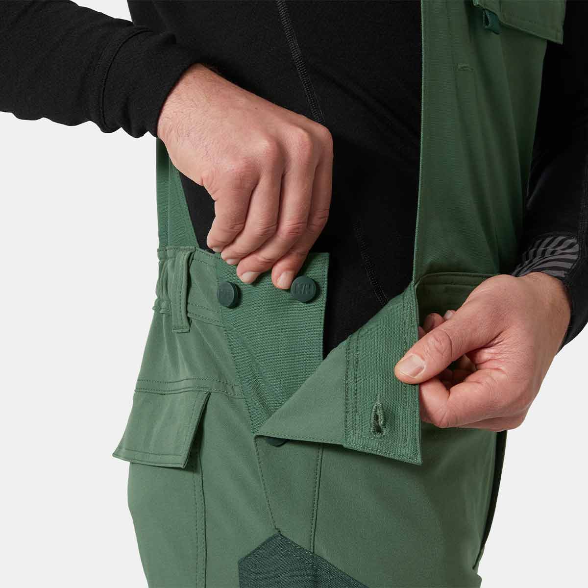 Helly Hansen Oxford 4X HH Connect™  Bib Pant - Spruce/Darkest Spruce - Waist Adjustment