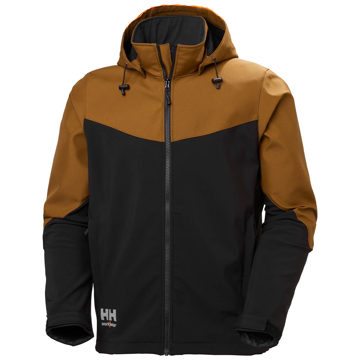Helly Hansen Oxford Hooded Softshell Jacket - Saddle/Black