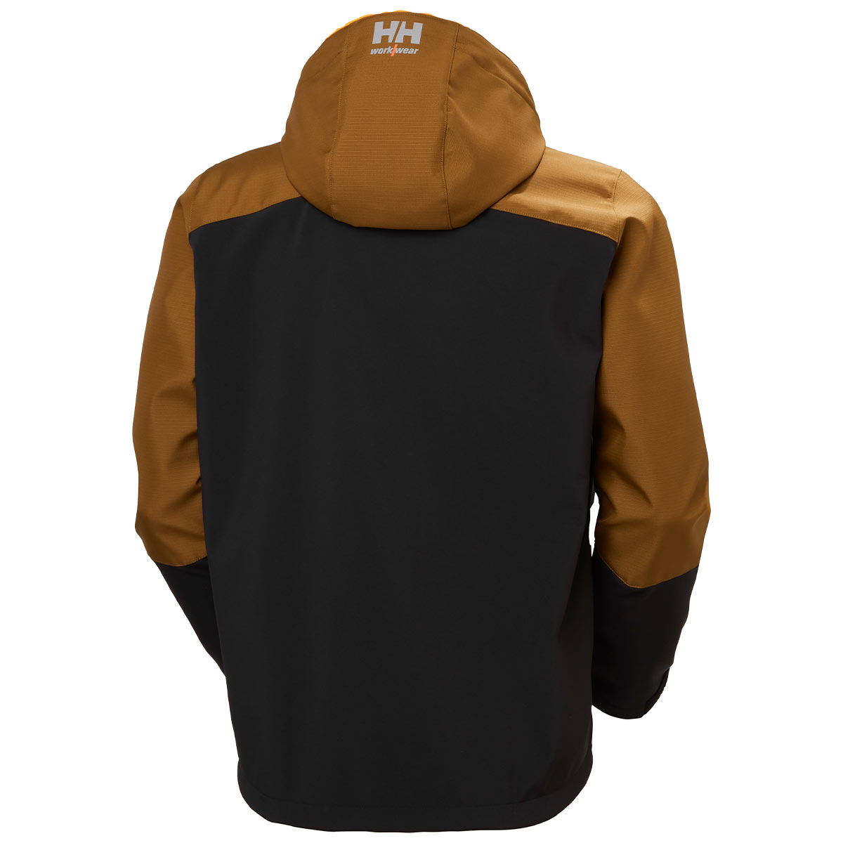 Helly Hansen Oxford Hooded Softshell Jacket - Saddle/Black - Rear