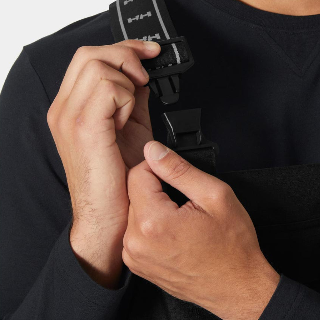 Helly Hansen Oxford Shell Cargo Bib Trousers - Shoulder Strap Detail