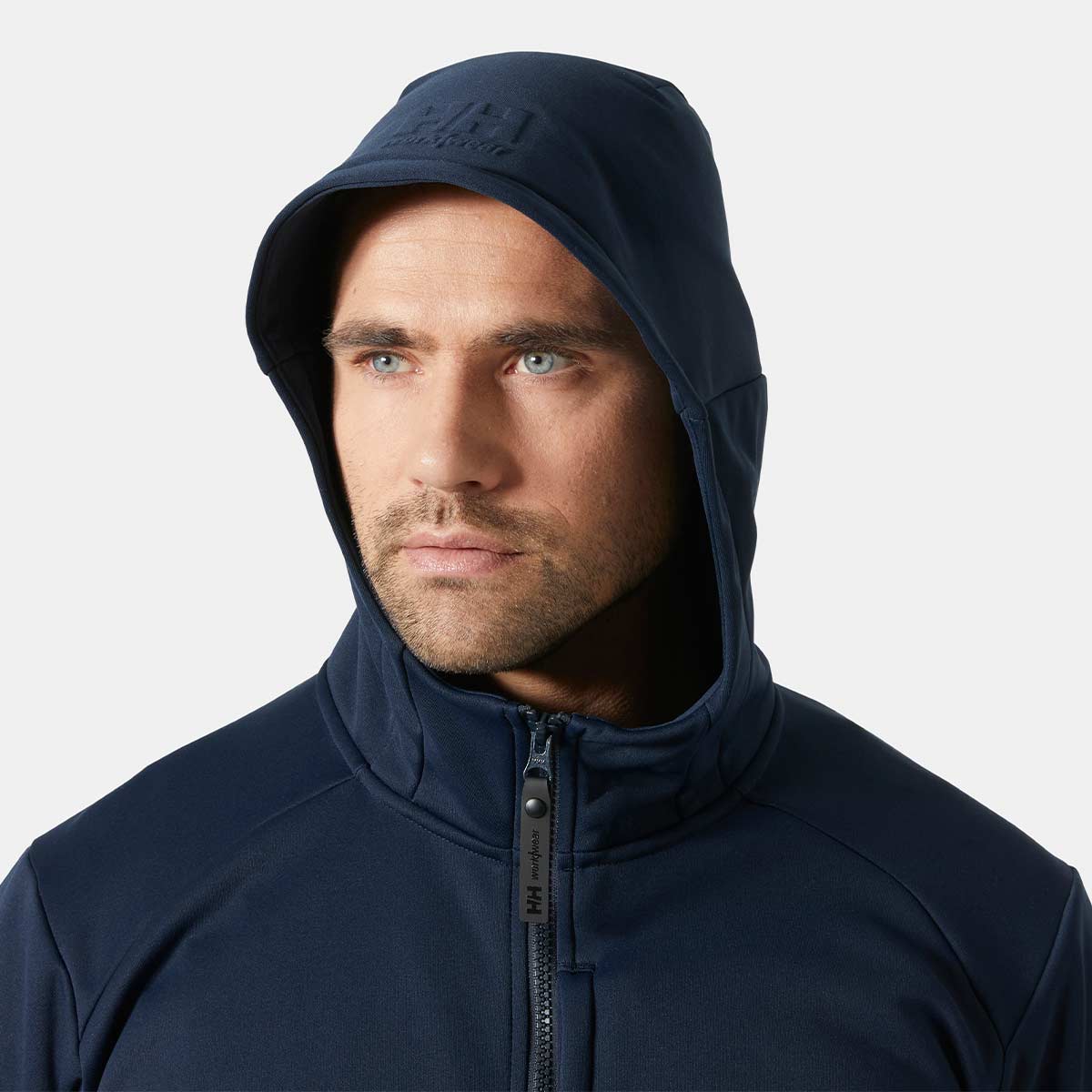 Helly Hansen Tech Hooded Midlayer - Navy - Hood