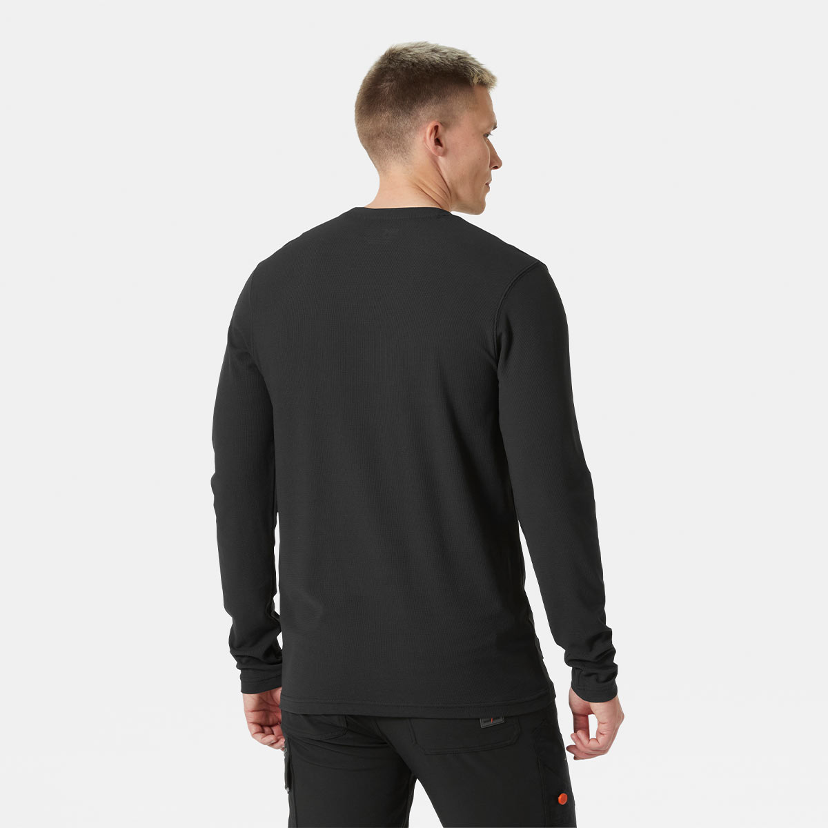 Helly Hansen Tech Long Sleeve T-Shirt - Black - Rear