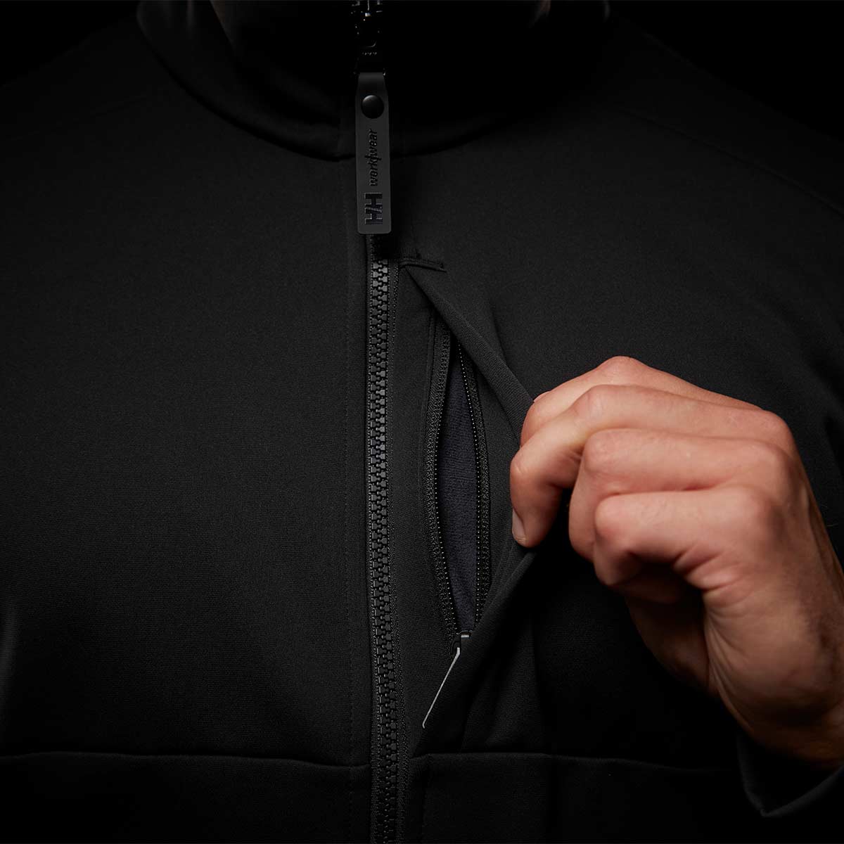 Helly Hansen Tech Midlayer - Black - Chest Pocket