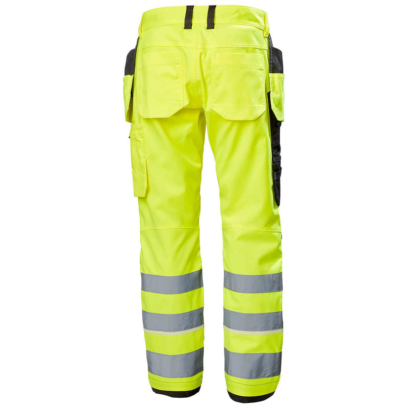 Helly Hansen UC-ME Construction Pant Class 2 Hi-Vis Yellow/Ebony Rear