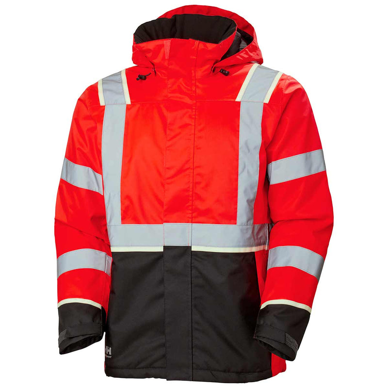 Helly Hansen UC-ME Winter Jacket Hi Vis Red/Ebony