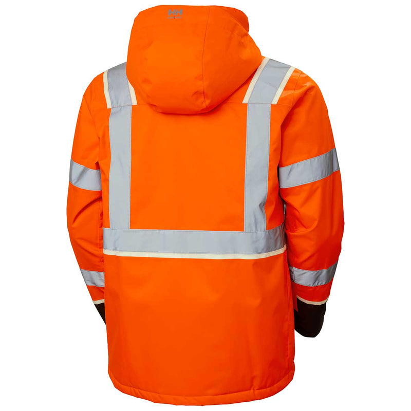 Helly Hansen UC-ME Winter Jacket Hi Vis Orange/Ebony Back