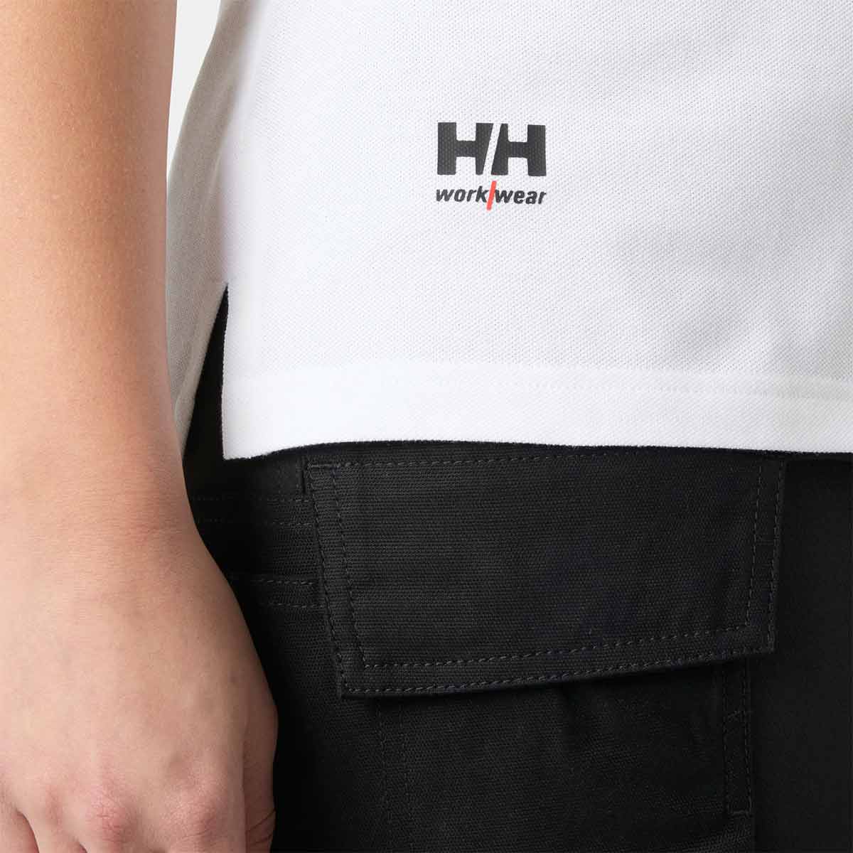 Helly Hansen Women's Classic 2.0 Polo Shirt - White - Detail