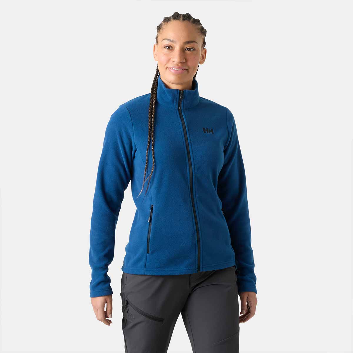 Helly Hansen Women's Daybreaker Fleece Jacket - Dark Blue - On Model