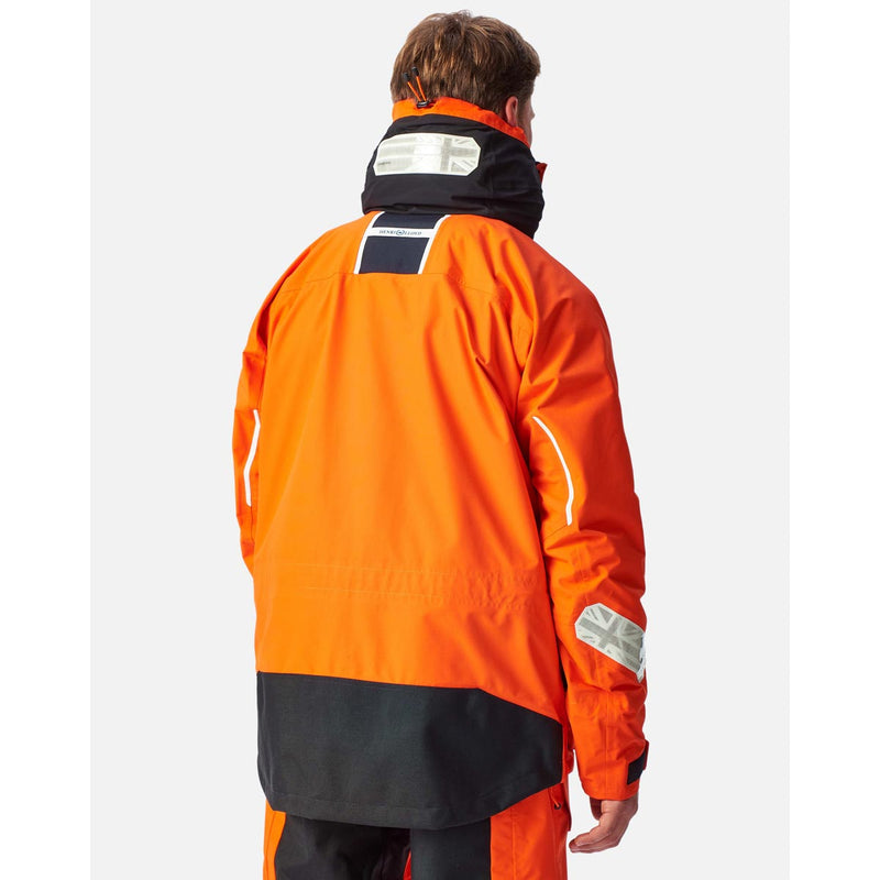 Henri Lloyd Men's Elite Offshore Sailing Jacket - Power Orange - Rear