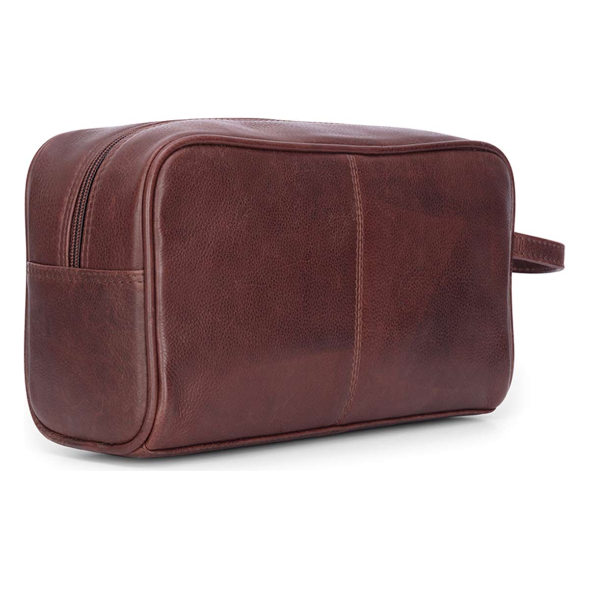 Hoggs Of Fife Monarch Leather Wash Bag - DB - Back