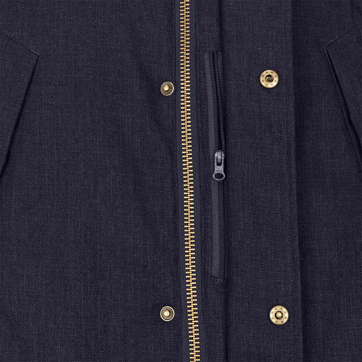 Hoggs of Fife Argyll II Parka - Marine Navy - Detail