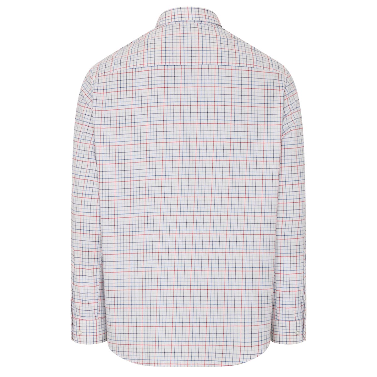 Hoggs of Fife Callum Country Check Shirt - Red Blue - Rear