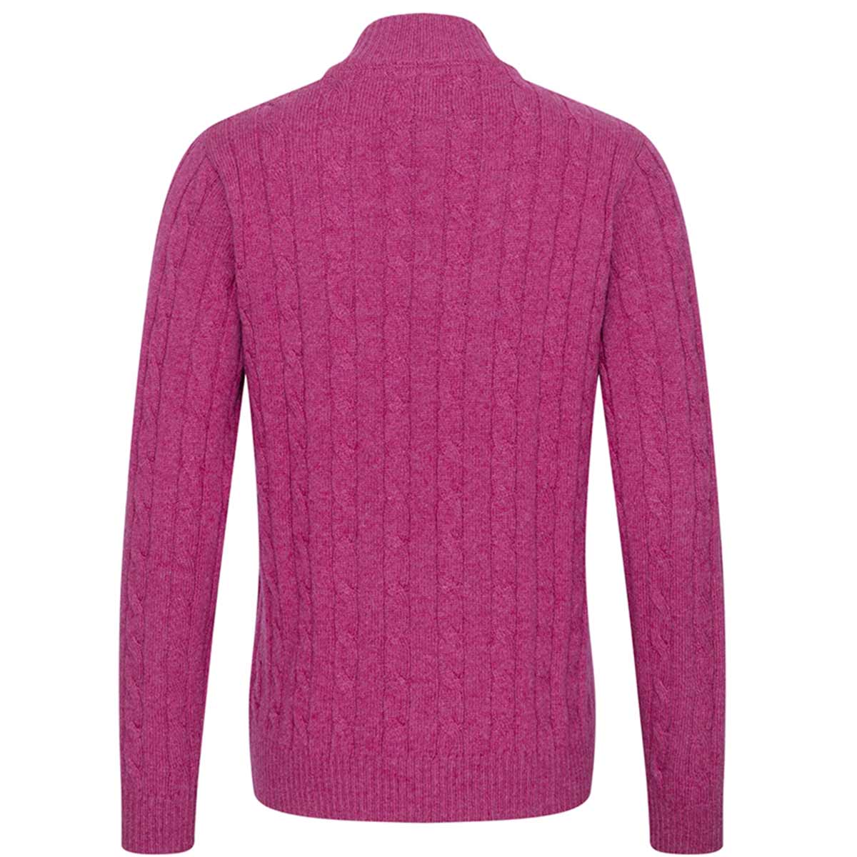 Hoggs of Fife Charlotte Ladies Cable Quarter Zip Pullover