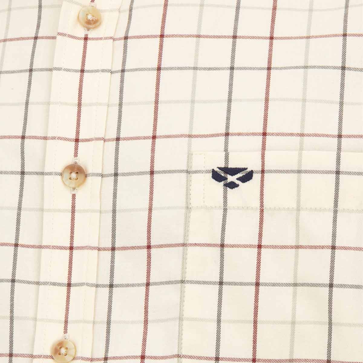 Hoggs of Fife Chieftain Premier Tattersall Shirt - Detail