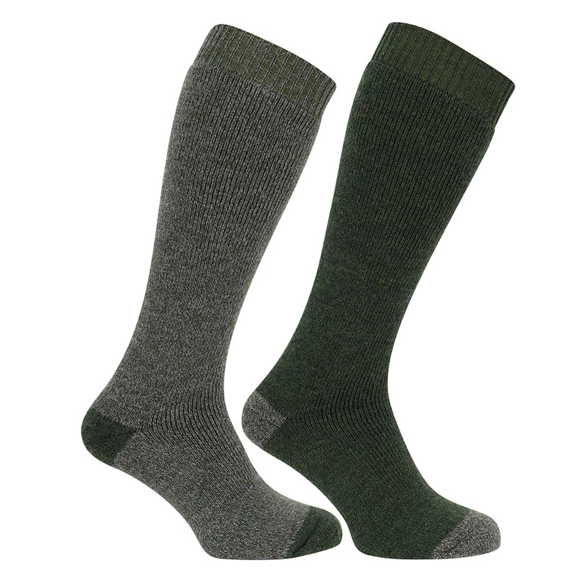 Hoggs of Fife Country Long Sock (Twin Pack) - tweed/loden