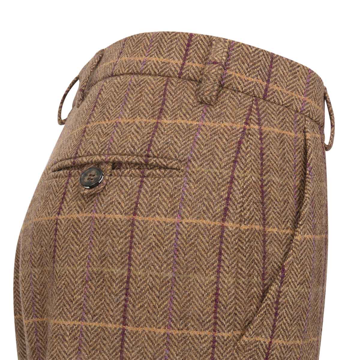 Hoggs of Fife Eden Ladies Technical Tweed Breeks - Waist Detail
