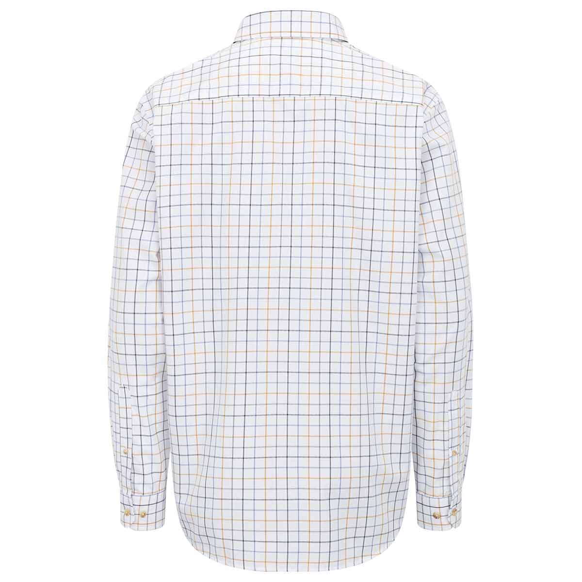 Hoggs of Fife Fenwick Tattersall Shirt - Blue/Green/Gold - Rear