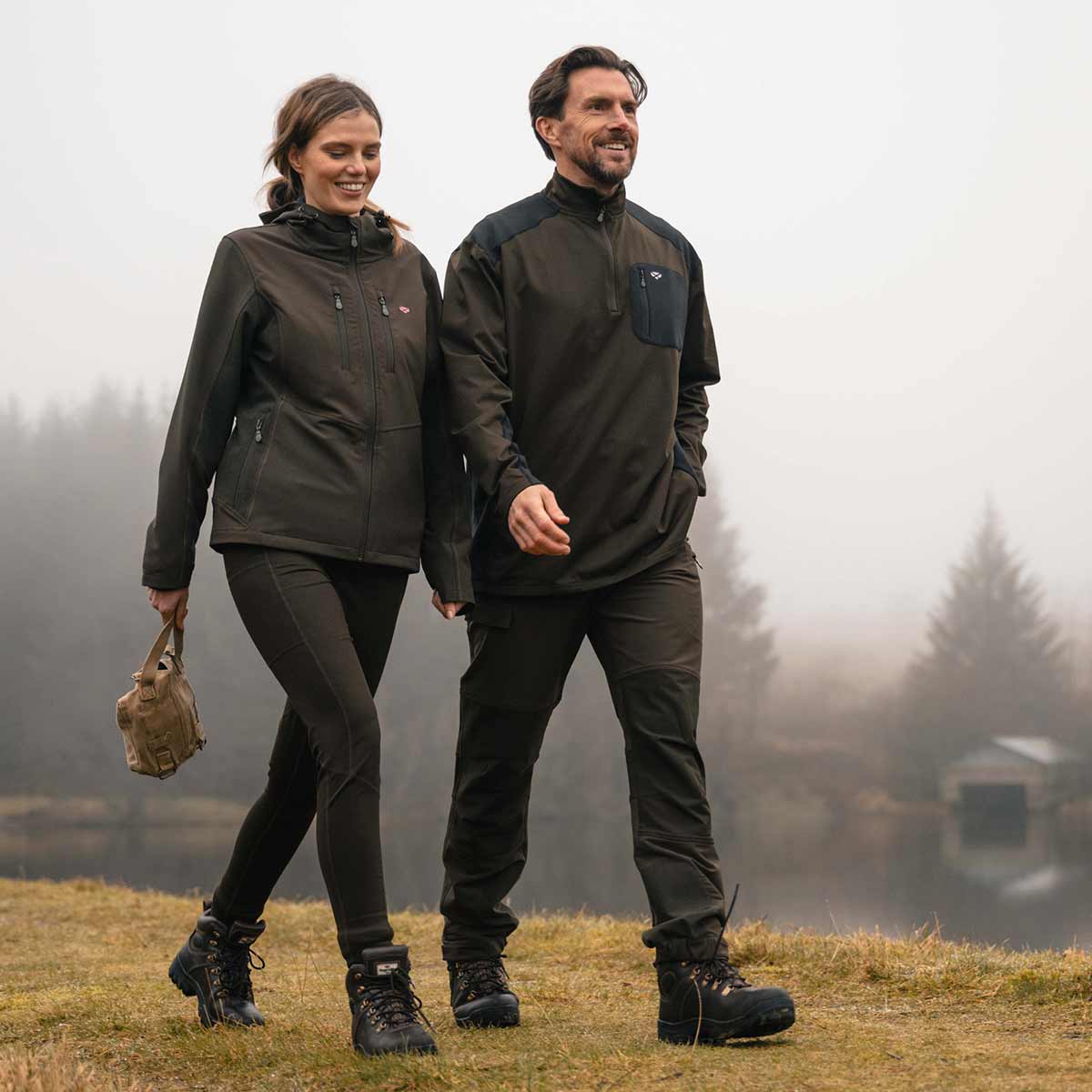 Hoggs of Fife Green King Active Utility Trousers - Model