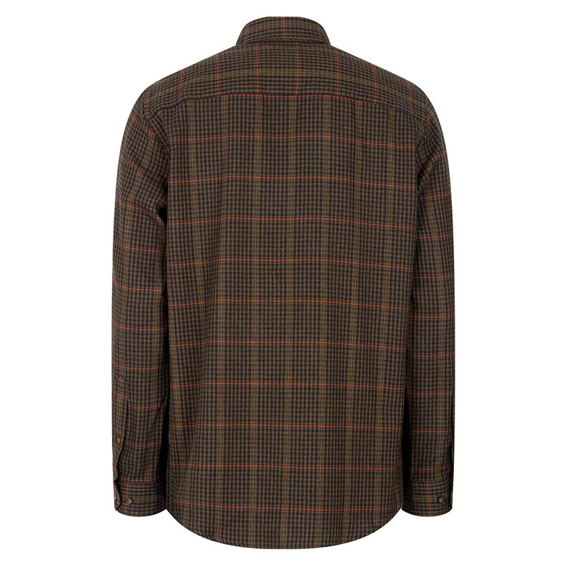    Hoggs-of-Fife-Harris-Cotton-Wool-Twill-Check-Shirt-Rear