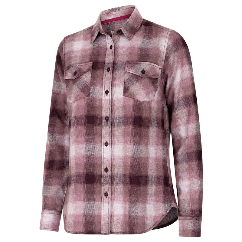     Hoggs-of-Fife-Isla-Flannel-Check-Shirt-Burgundy
