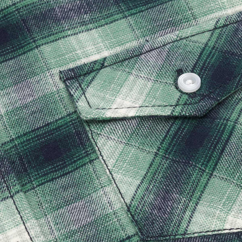       Hoggs-of-Fife-Isla-Flannel-Check-Shirt-Green-pocket Detail