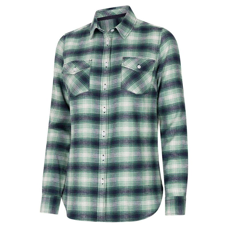     Hoggs-of-Fife-Isla-Flannel-Check-Shirt-Green-Front