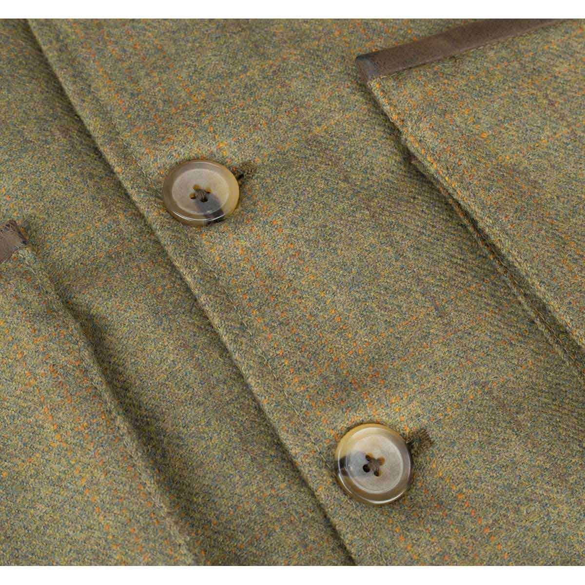 Hoggs of Fife Kinloch Technical Tweed Field Waistcoat - detail