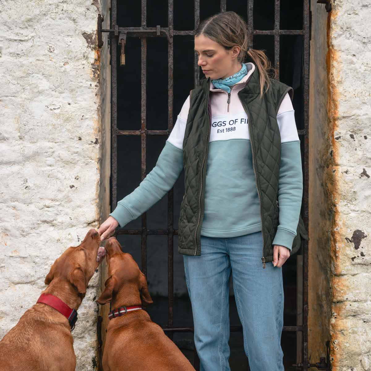 Hoggs of Fife Ladybank Ladies Quilted Gilet - Model