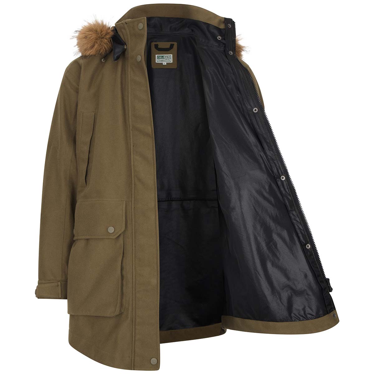 Hoggs of Fife Torness Ladies Trilaminate 3-in-1 Jacket - Open without gilet
