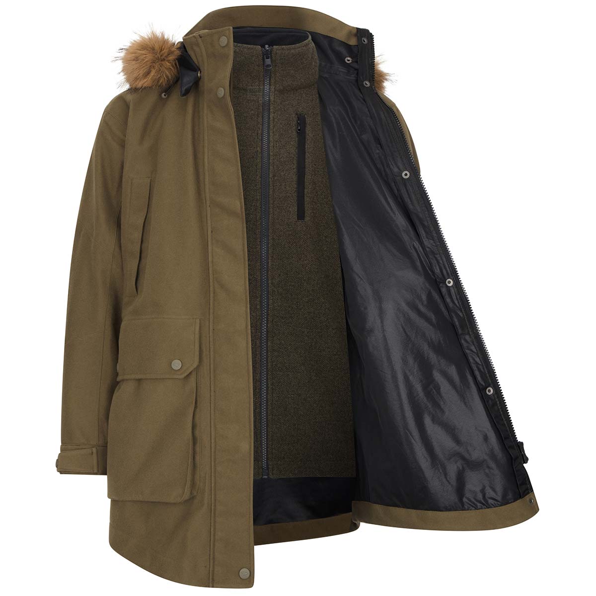 Hoggs of Fife Torness Ladies Trilaminate 3-in-1 Jacket - With gilet