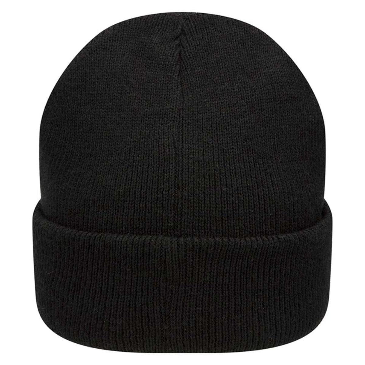Hoggs of Fife Knitted Thinsulate Waterproof Beanie Hat - Black - Rear