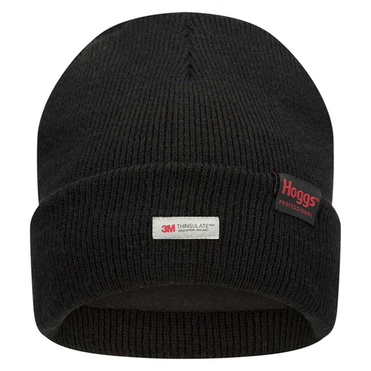 Hoggs of Fife Knitted Thinsulate Waterproof Beanie Hat - Black