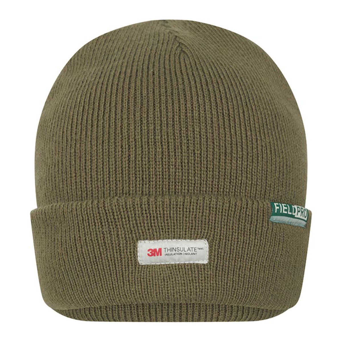 Hoggs of Fife Knitted Thinsulate Waterproof Beanie Hat - Olive