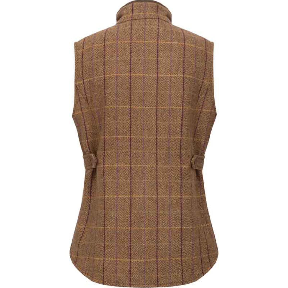 Hoggs of Fife Ladies Eden Technical Tweed Gilet - Rear
