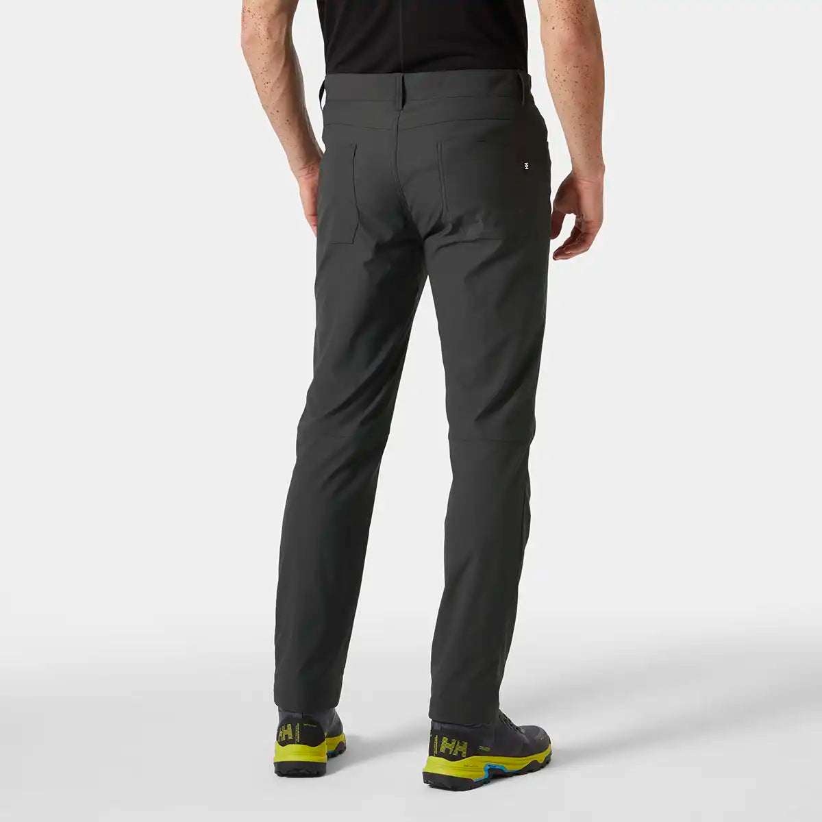 Helly Hansen Holmen 5 Pocket Pants 2.0- Ebony- on model back view