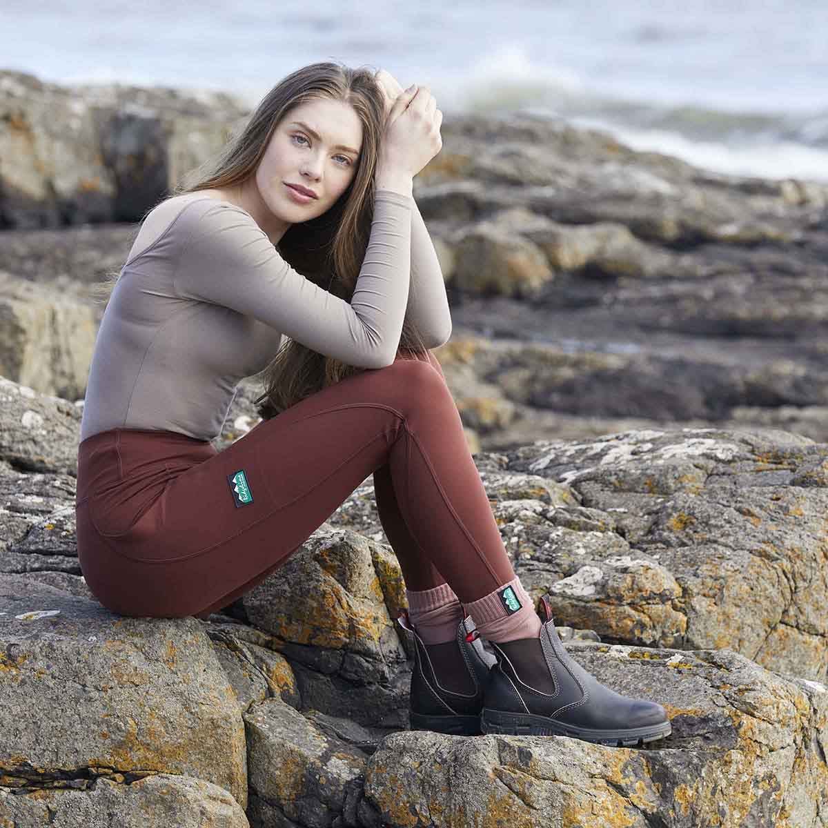 Ridgeline Women's Infinity Leggings - Oxblood