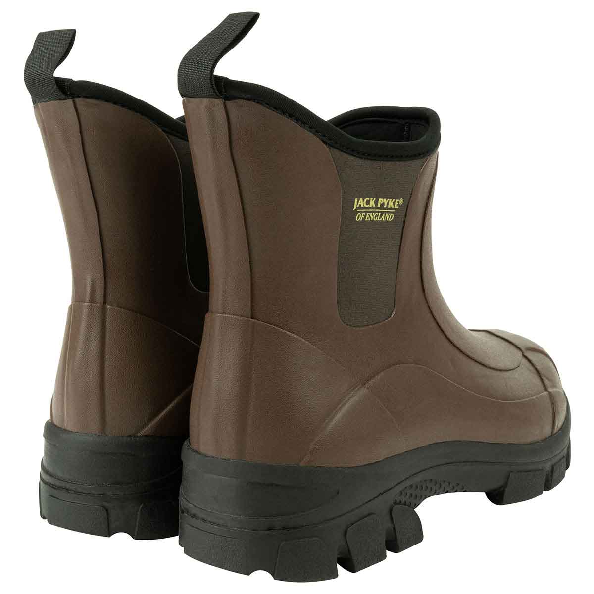 Jack Pyke Ankle Wellie Boot - brown rear