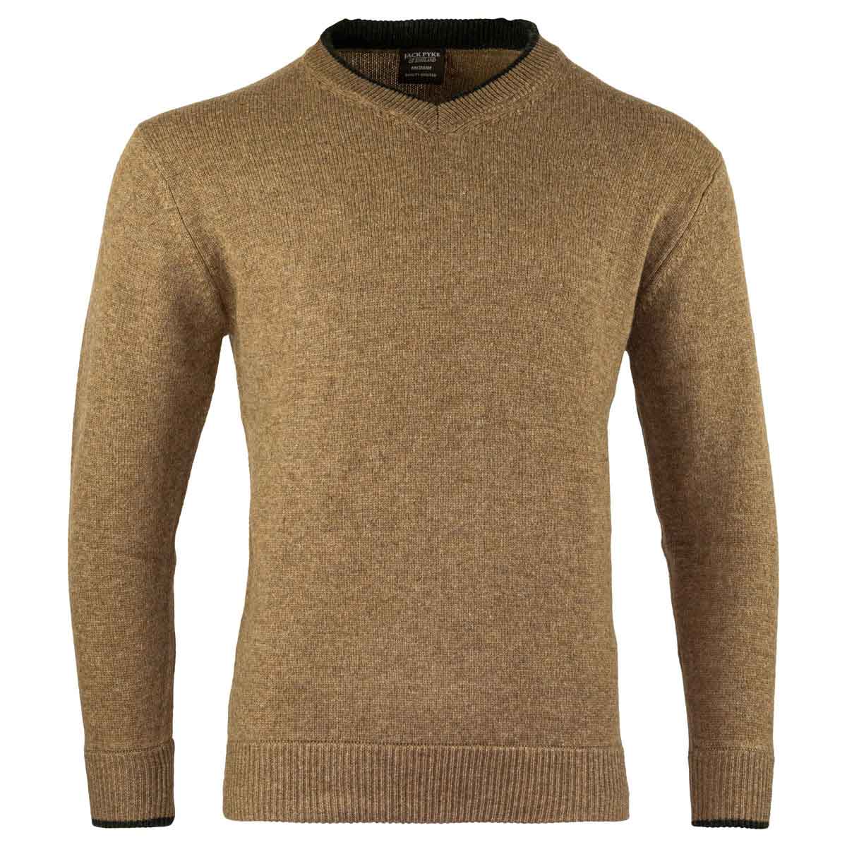 Jack Pyke Ashcombe V-Neck Pullover - barley