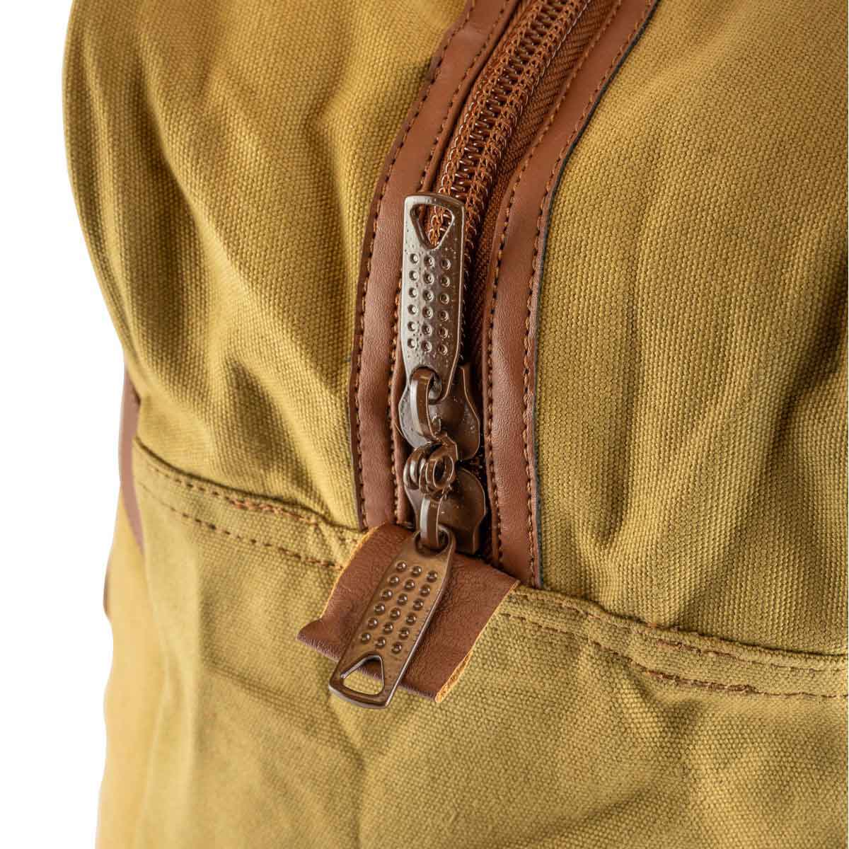 Jack Pyke Canvas Boot Bag - fawn zip detail
