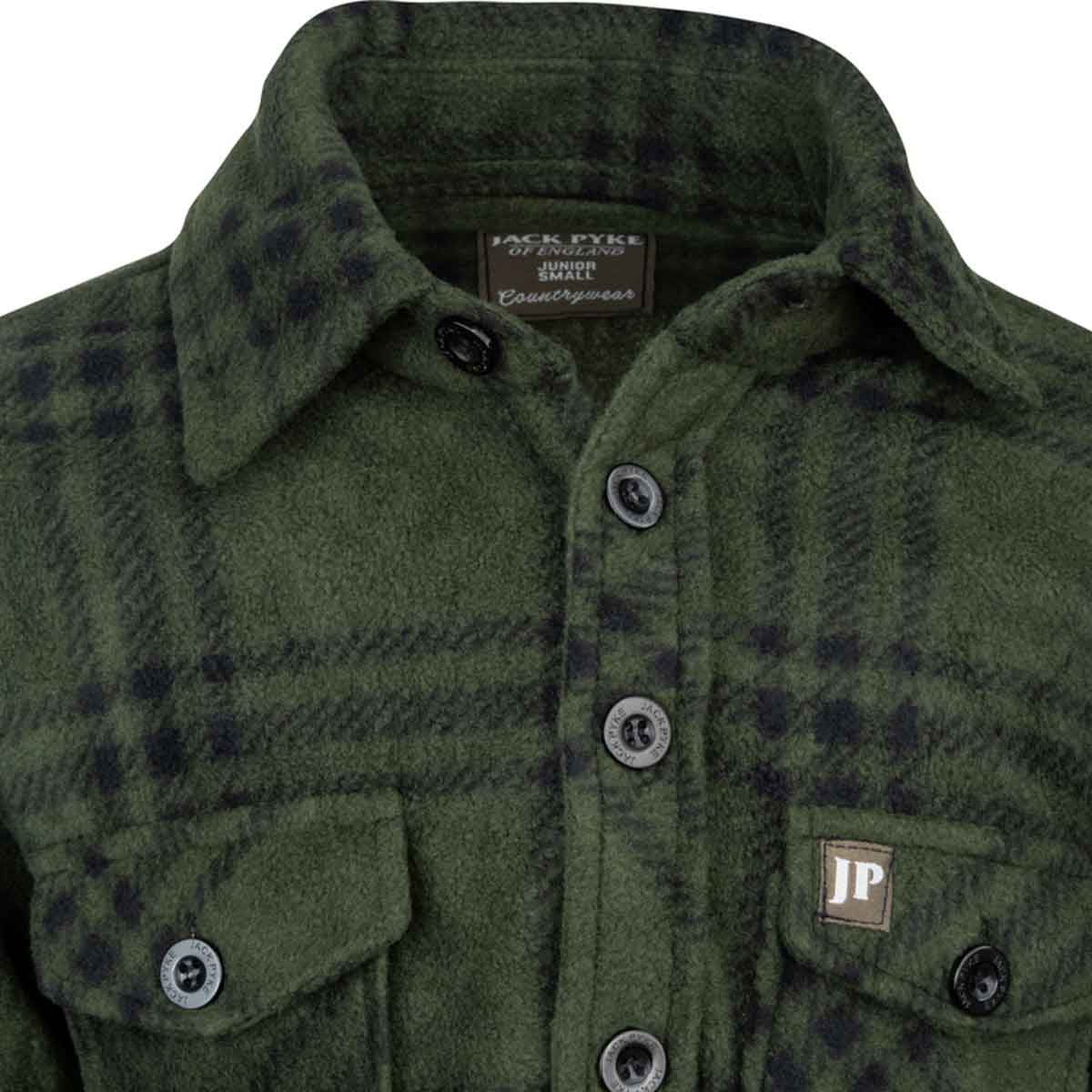 Jack Pyke Junior Polar Fleece Shirt - Collar